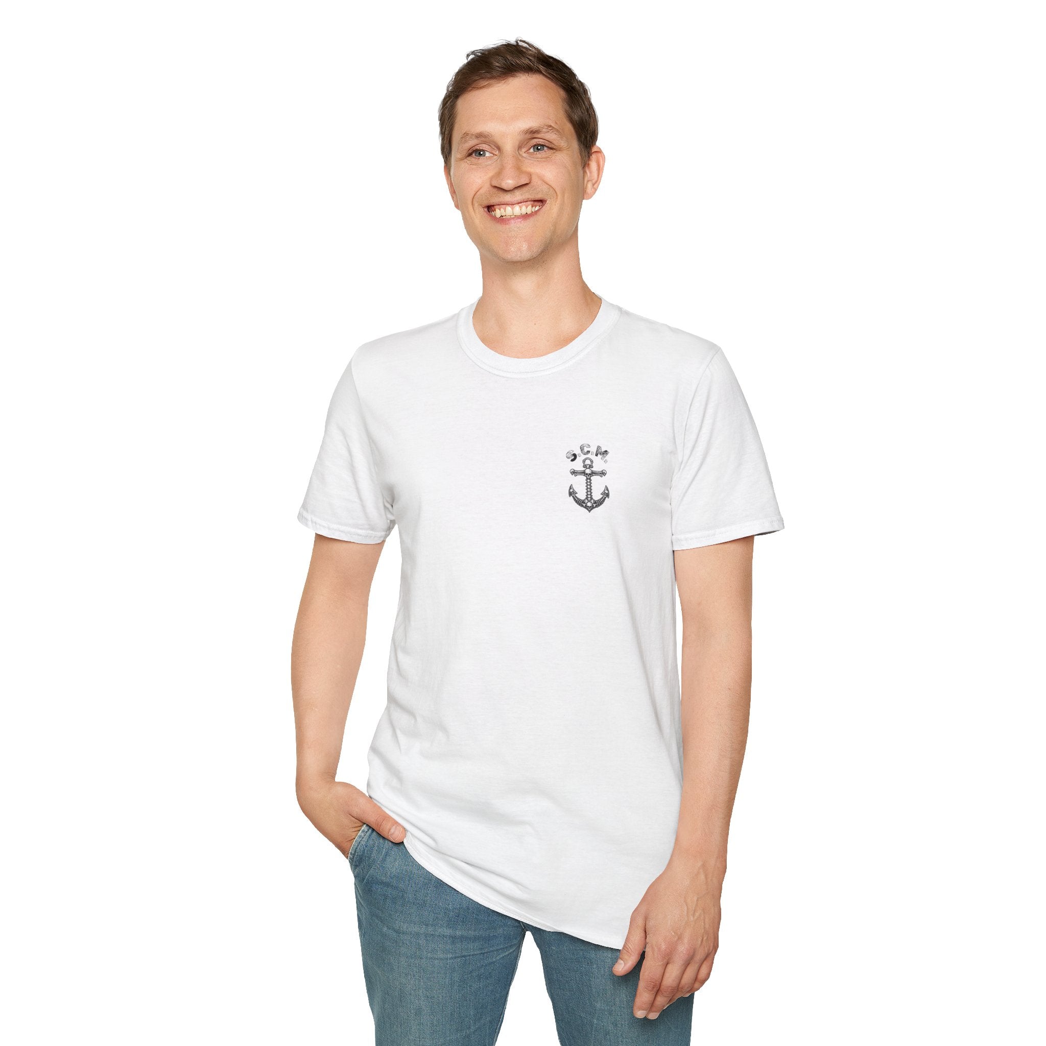 Pirate Skull Anchor T-Shirt — S.C.M. Graphic Tee