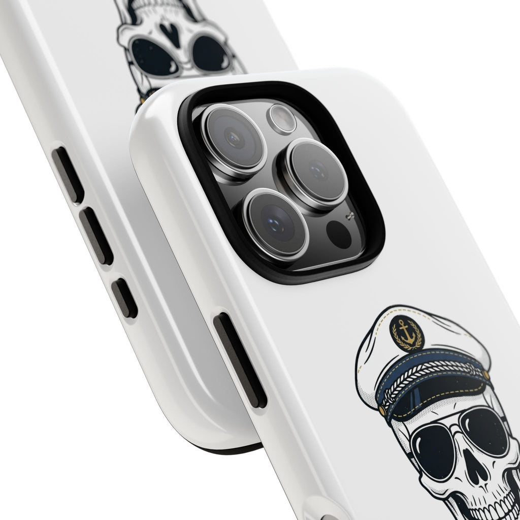 Skull Captain Phone Case — South Coast Misfits Est. 2026 Nautical Skull iPhone Cover