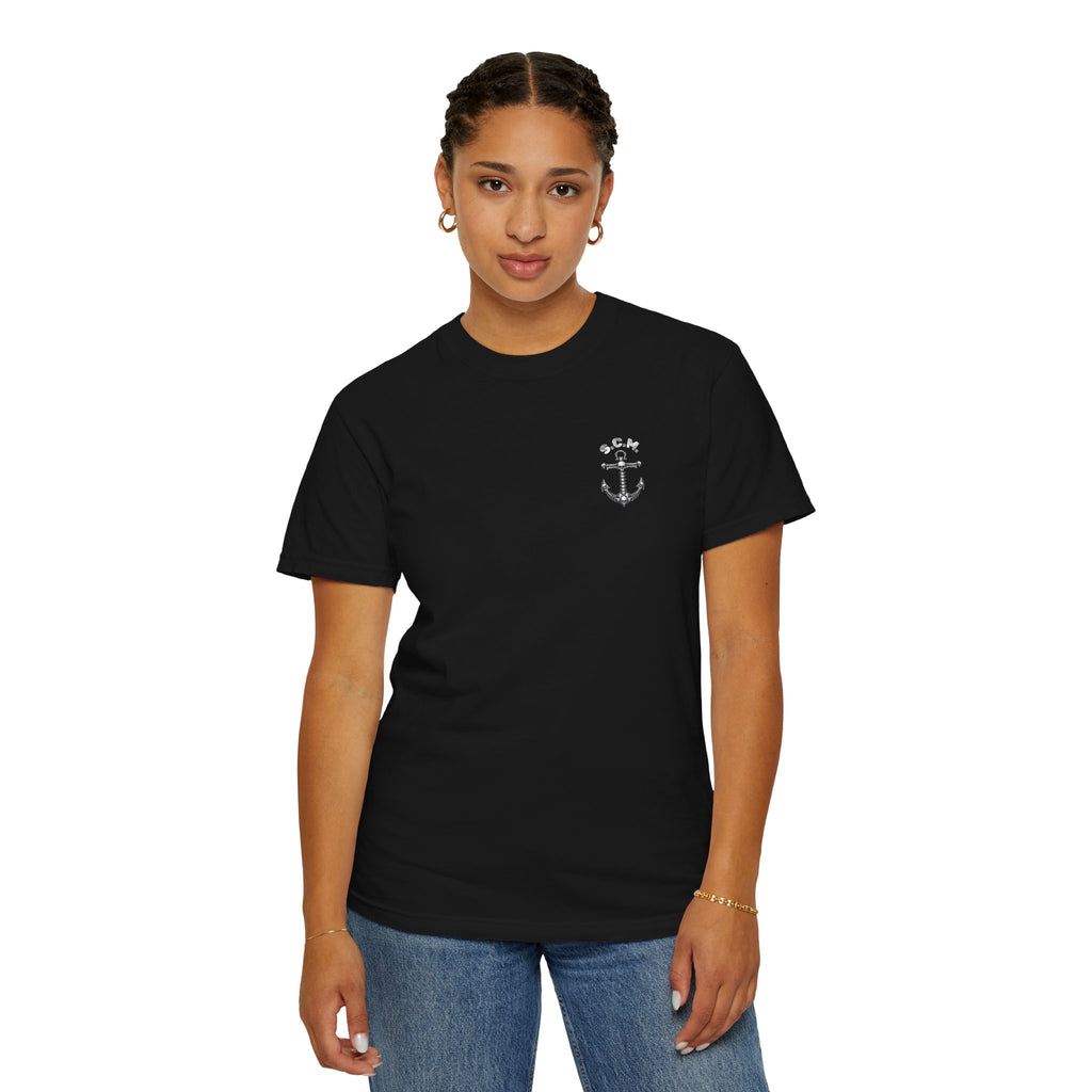Pirate Ship T-Shirt — "Be an Outlaw" Nautical Graphic Tee
