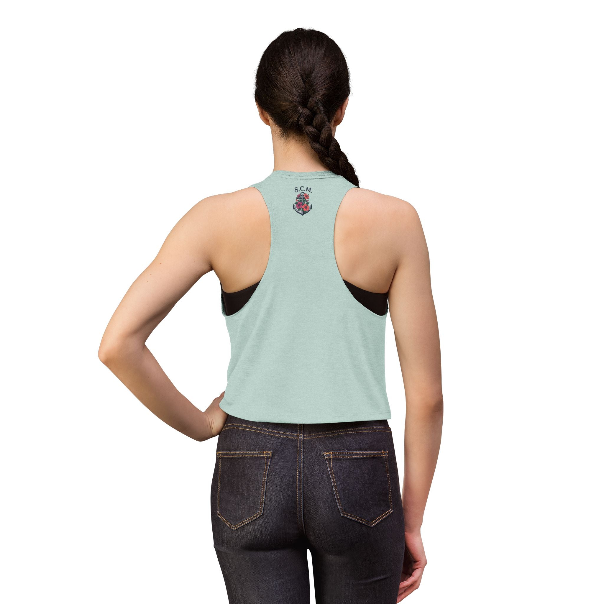 South Coast Misfits Mermaid Crop Top — Retro Nautical Tank