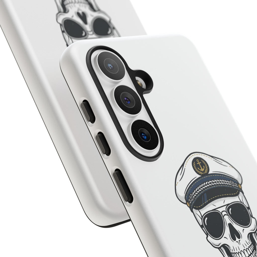 Skull Captain Phone Case — South Coast Misfits Est. 2026 Nautical Skull iPhone Cover