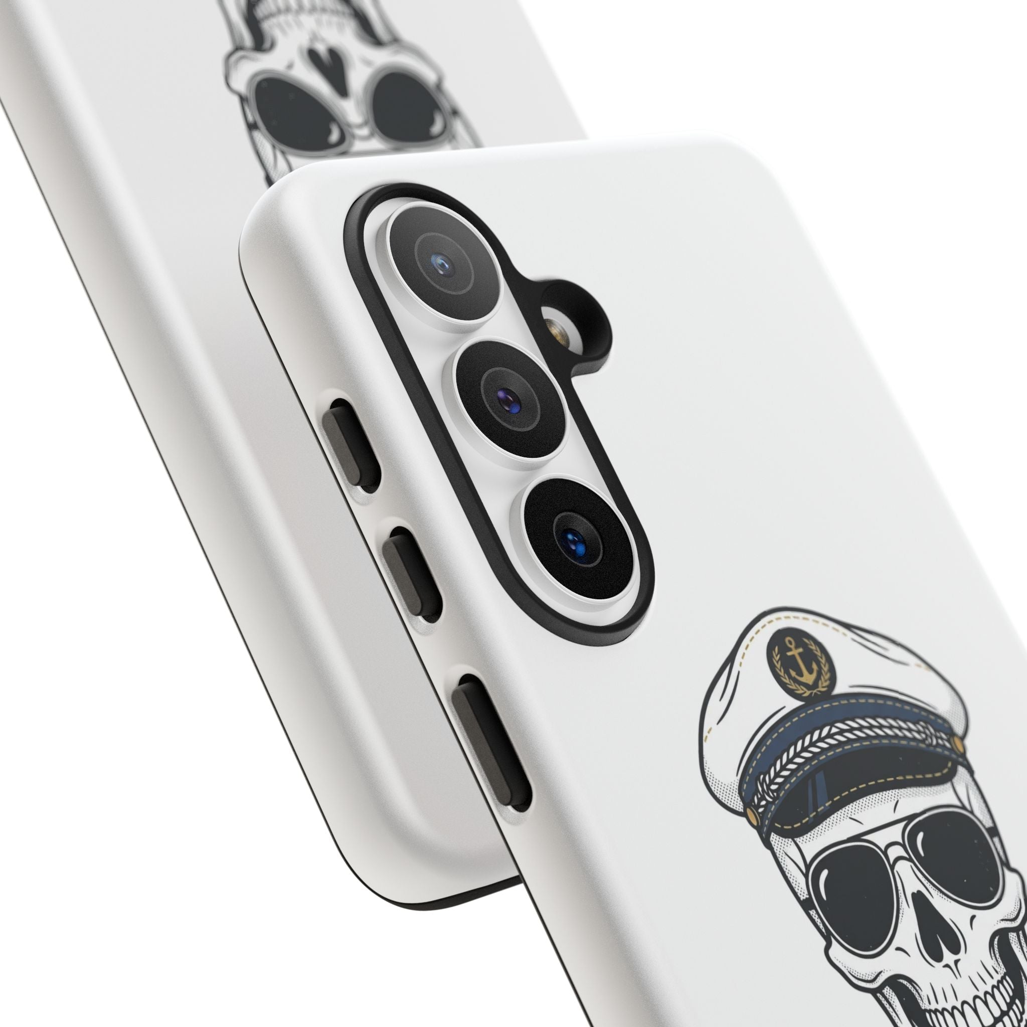 Skull Captain Phone Case — South Coast Misfits Est. 2026 Nautical Skull iPhone Cover