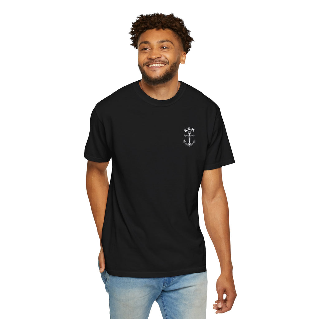 Pirate Ship T-Shirt — "Be an Outlaw" Nautical Graphic Tee