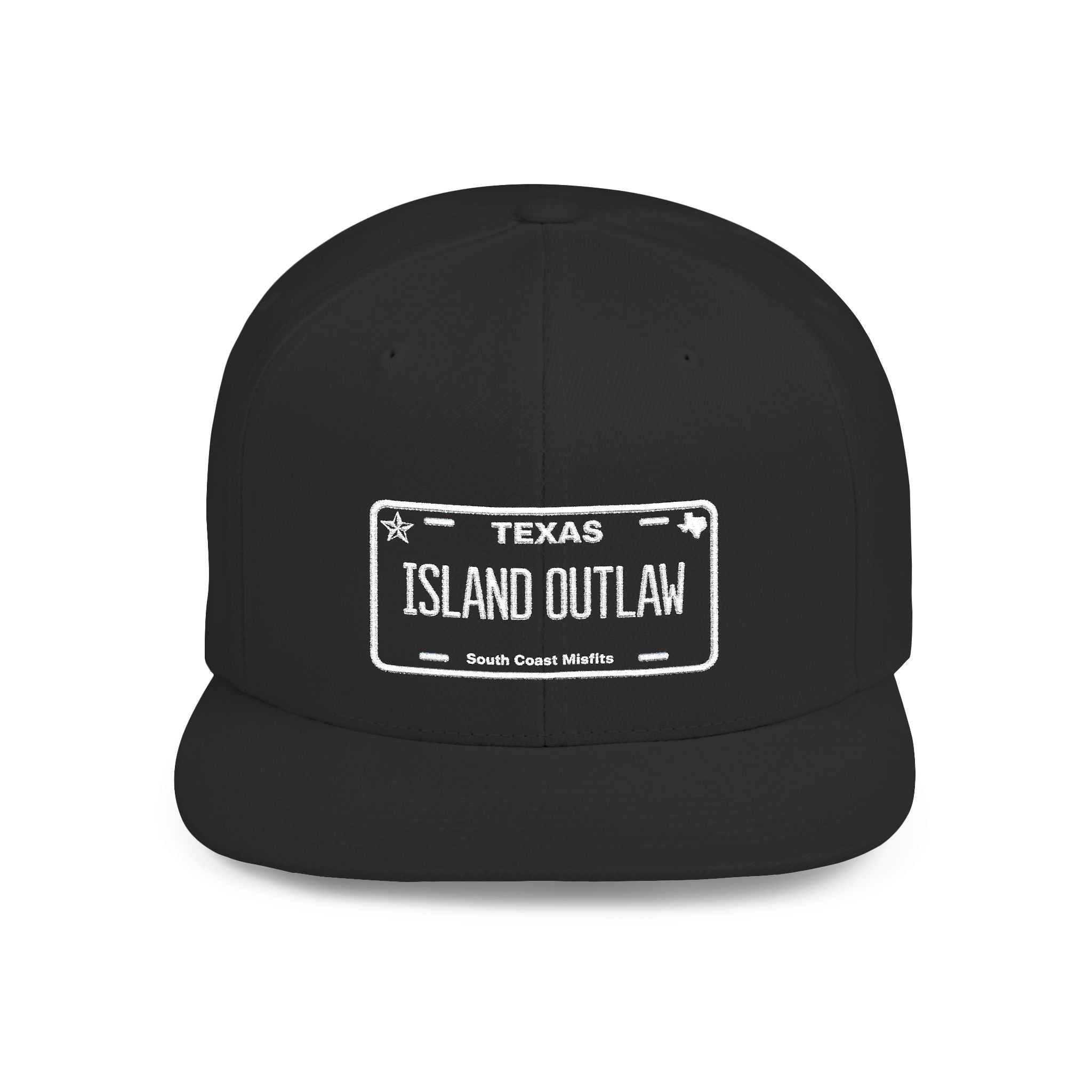 Island Outlaw Texas Flat Bill Snapback Hat