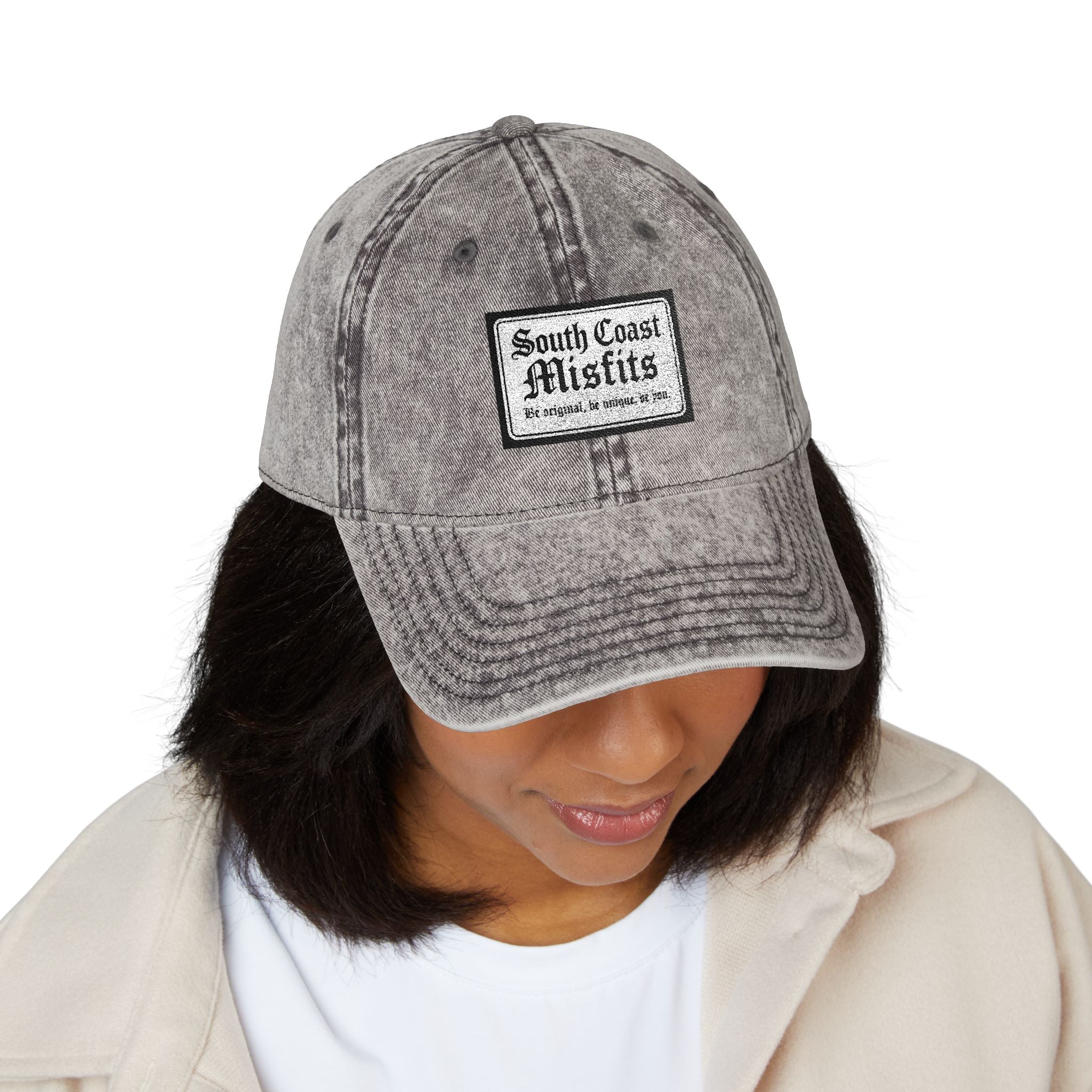 Vintage Embroidered Cap — "South Coast Misfits" Distressed Baseball Hat