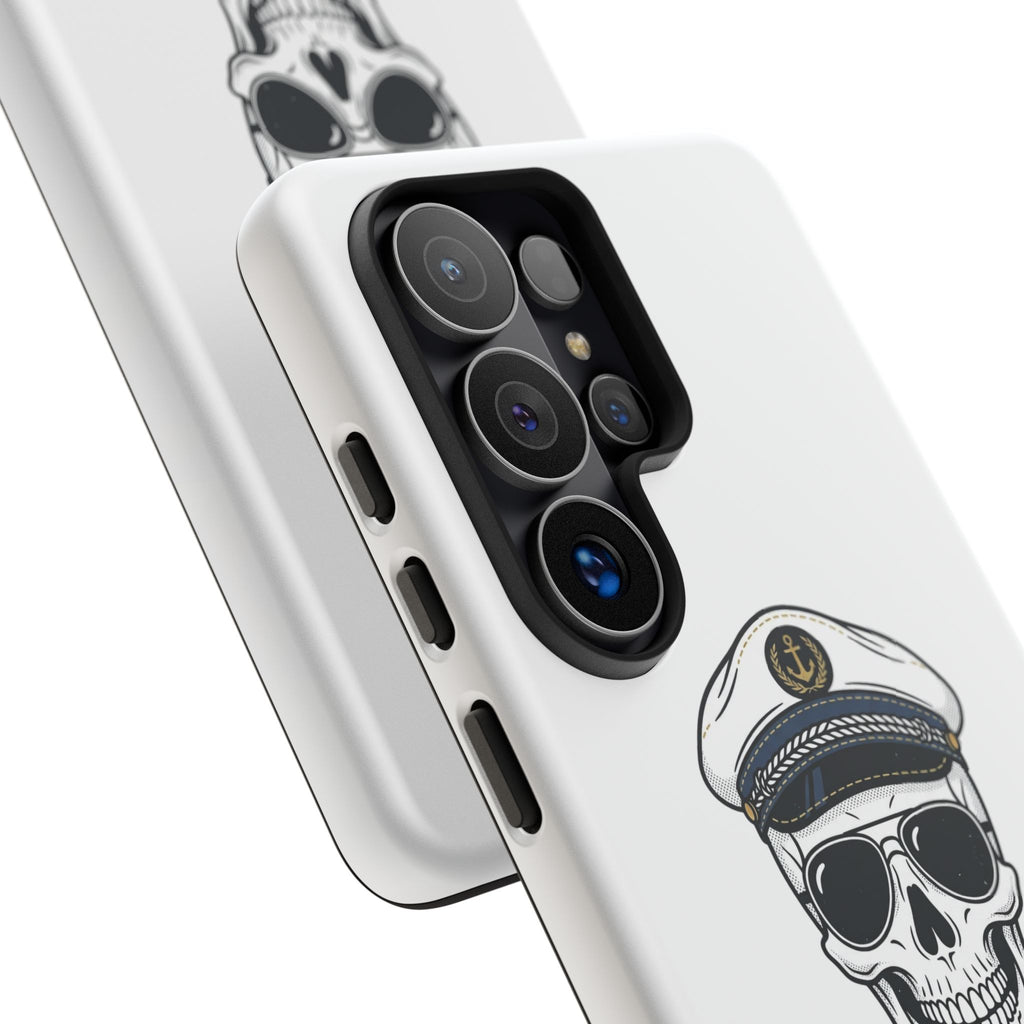 Skull Captain Phone Case — South Coast Misfits Est. 2026 Nautical Skull iPhone Cover