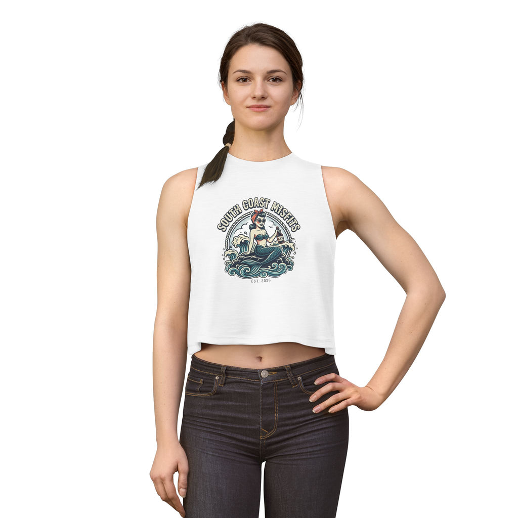 South Coast Misfits Mermaid Crop Top — Retro Nautical Tank