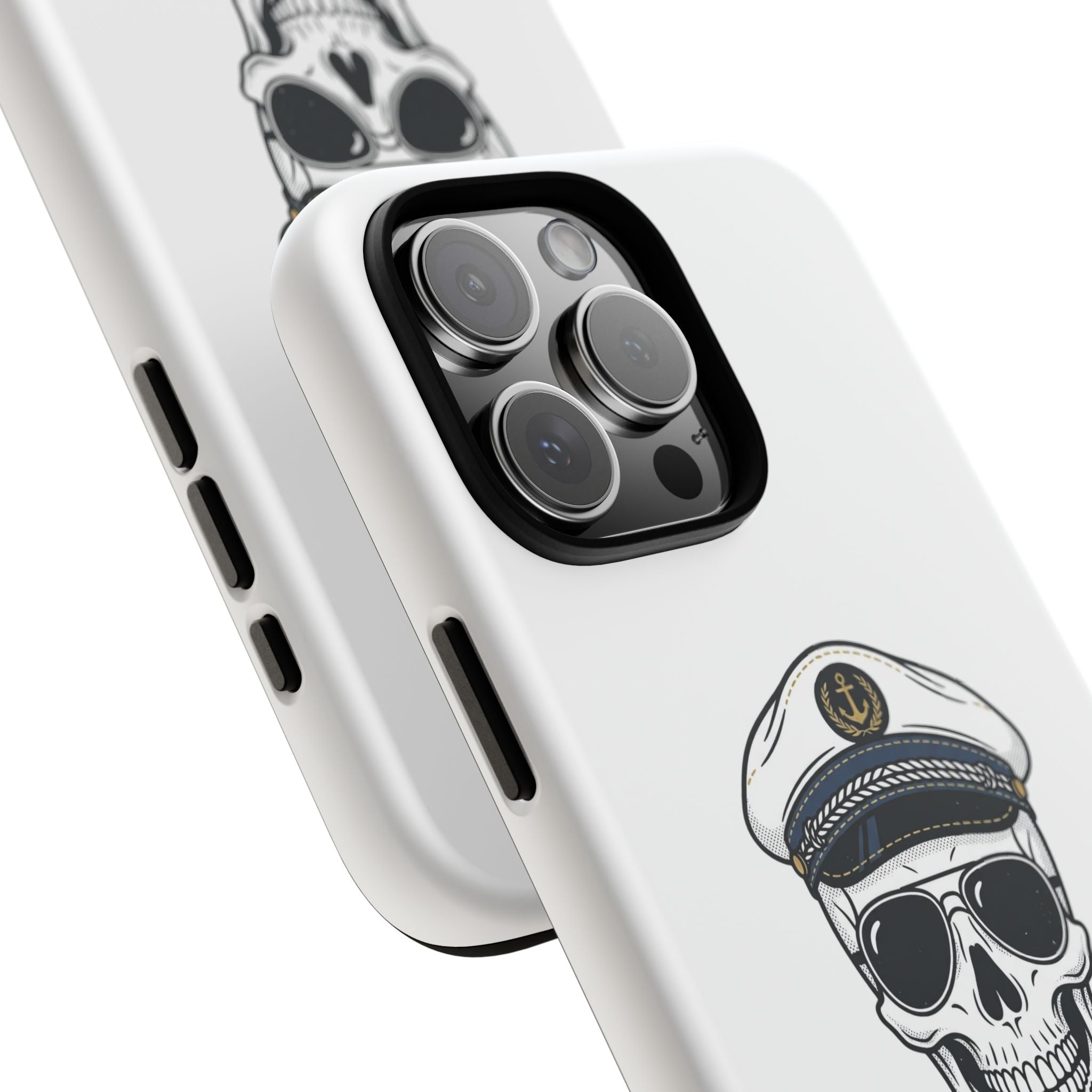 Skull Captain Phone Case — South Coast Misfits Est. 2026 Nautical Skull iPhone Cover