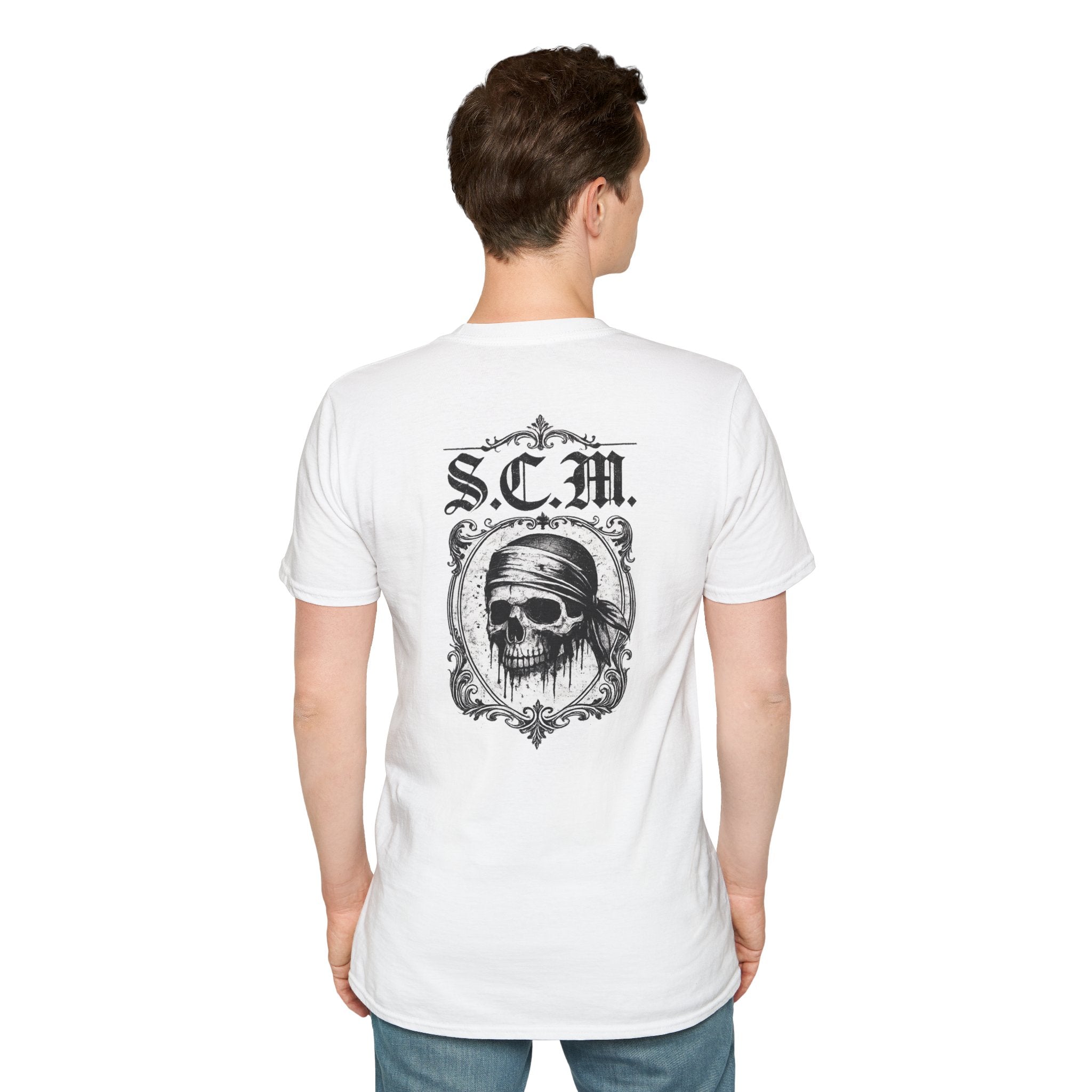 Pirate Skull Anchor T-Shirt — S.C.M. Graphic Tee