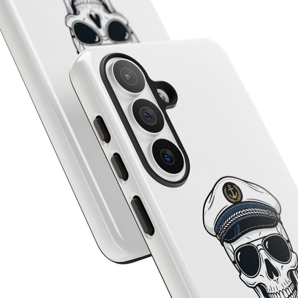 Skull Captain Phone Case — South Coast Misfits Est. 2026 Nautical Skull iPhone Cover