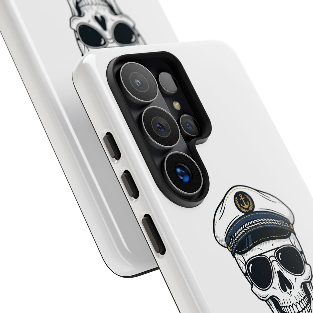 Skull Captain Phone Case — South Coast Misfits Est. 2026 Nautical Skull iPhone Cover