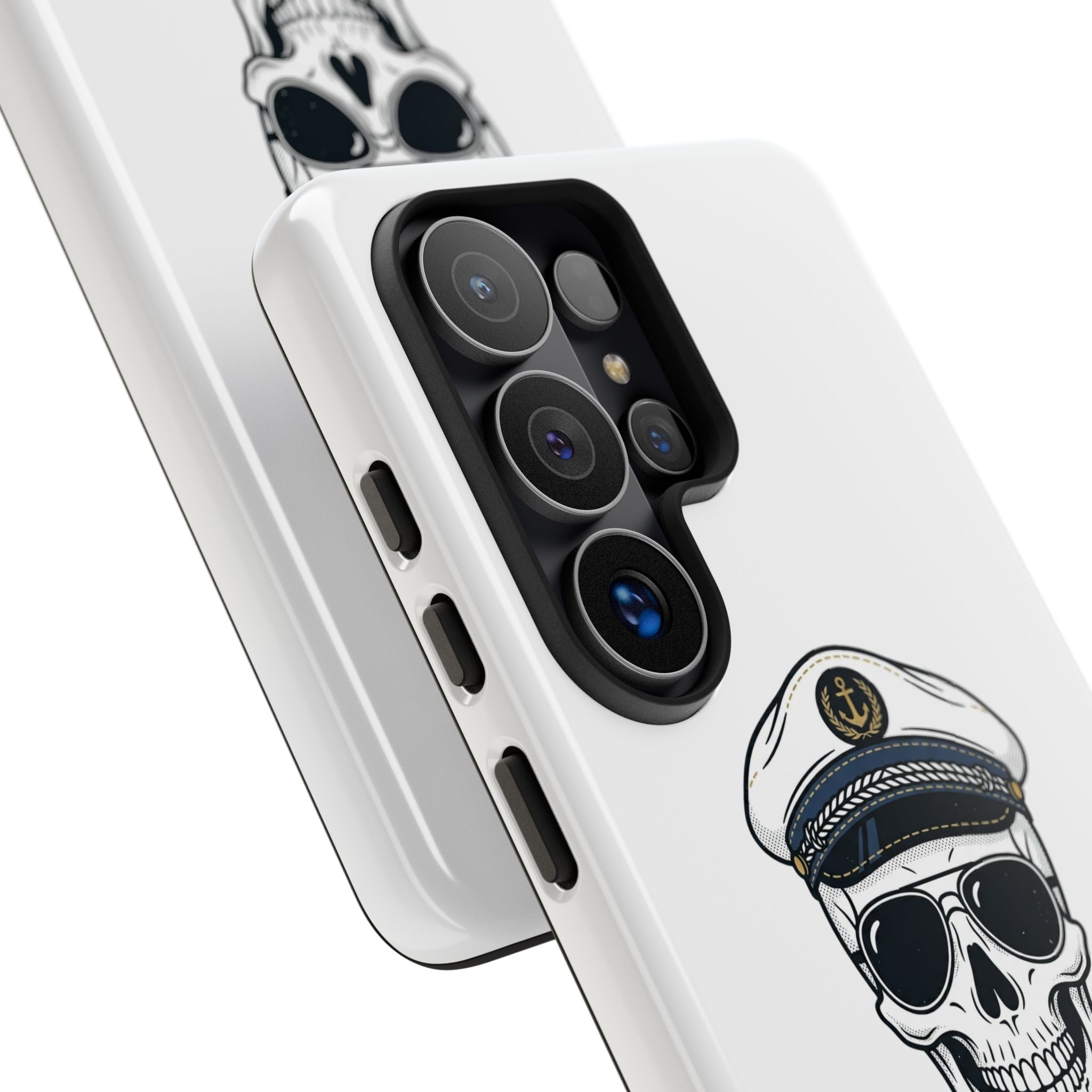 Skull Captain Phone Case — South Coast Misfits Est. 2026 Nautical Skull iPhone Cover