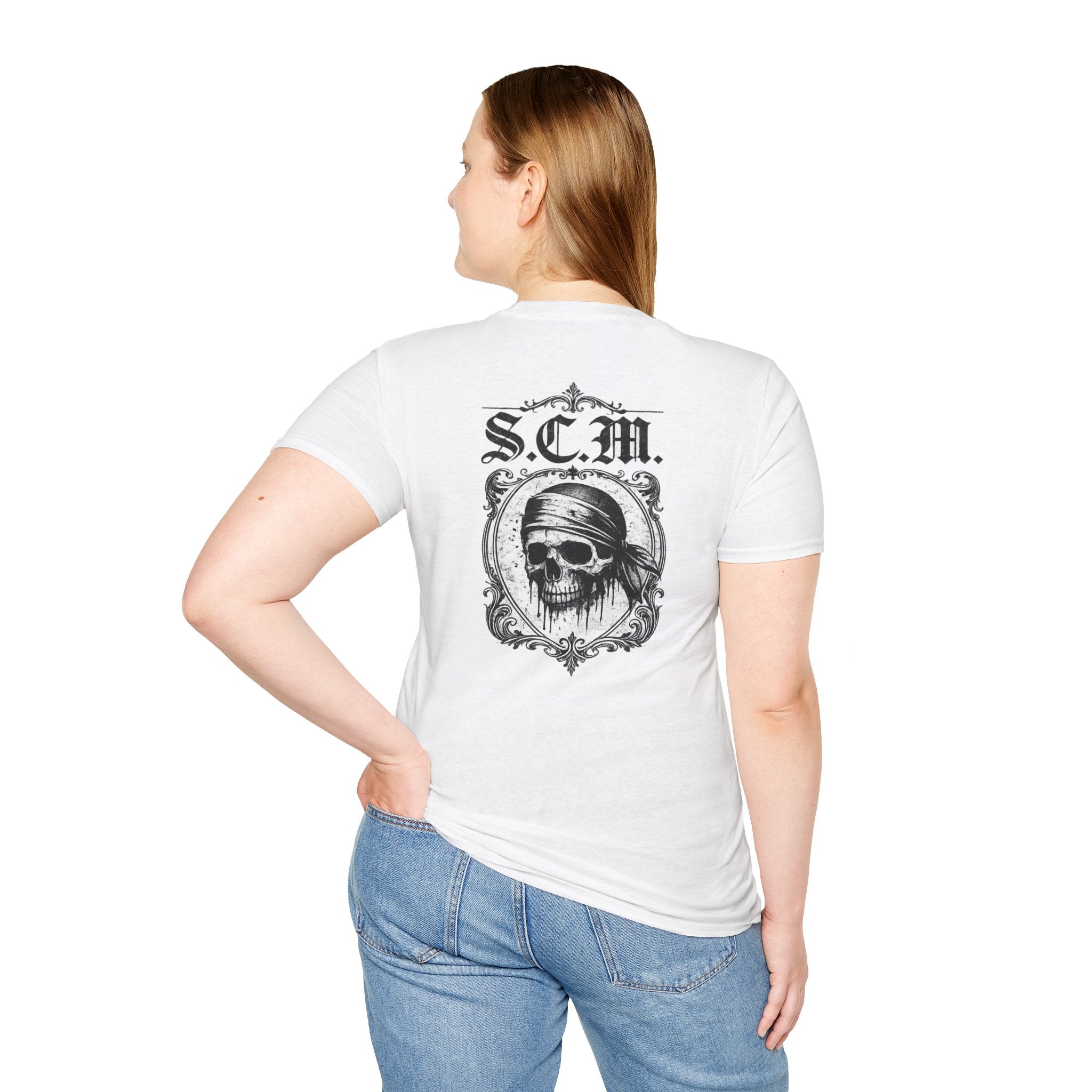 Pirate Skull Anchor T-Shirt — S.C.M. Graphic Tee