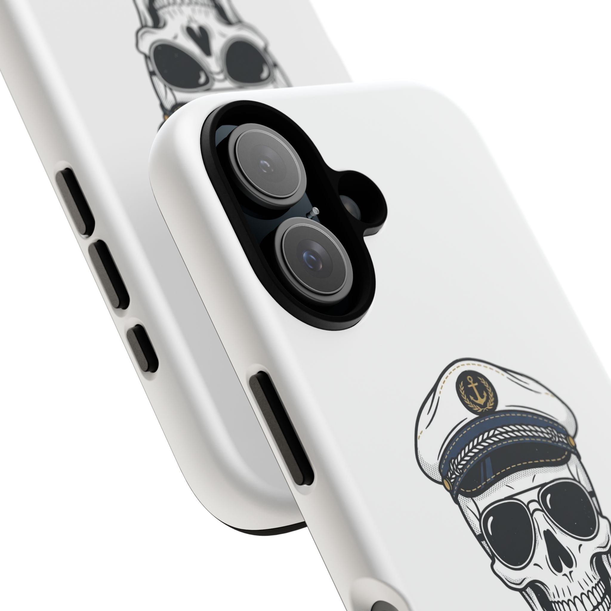 Skull Captain Phone Case — South Coast Misfits Est. 2026 Nautical Skull iPhone Cover