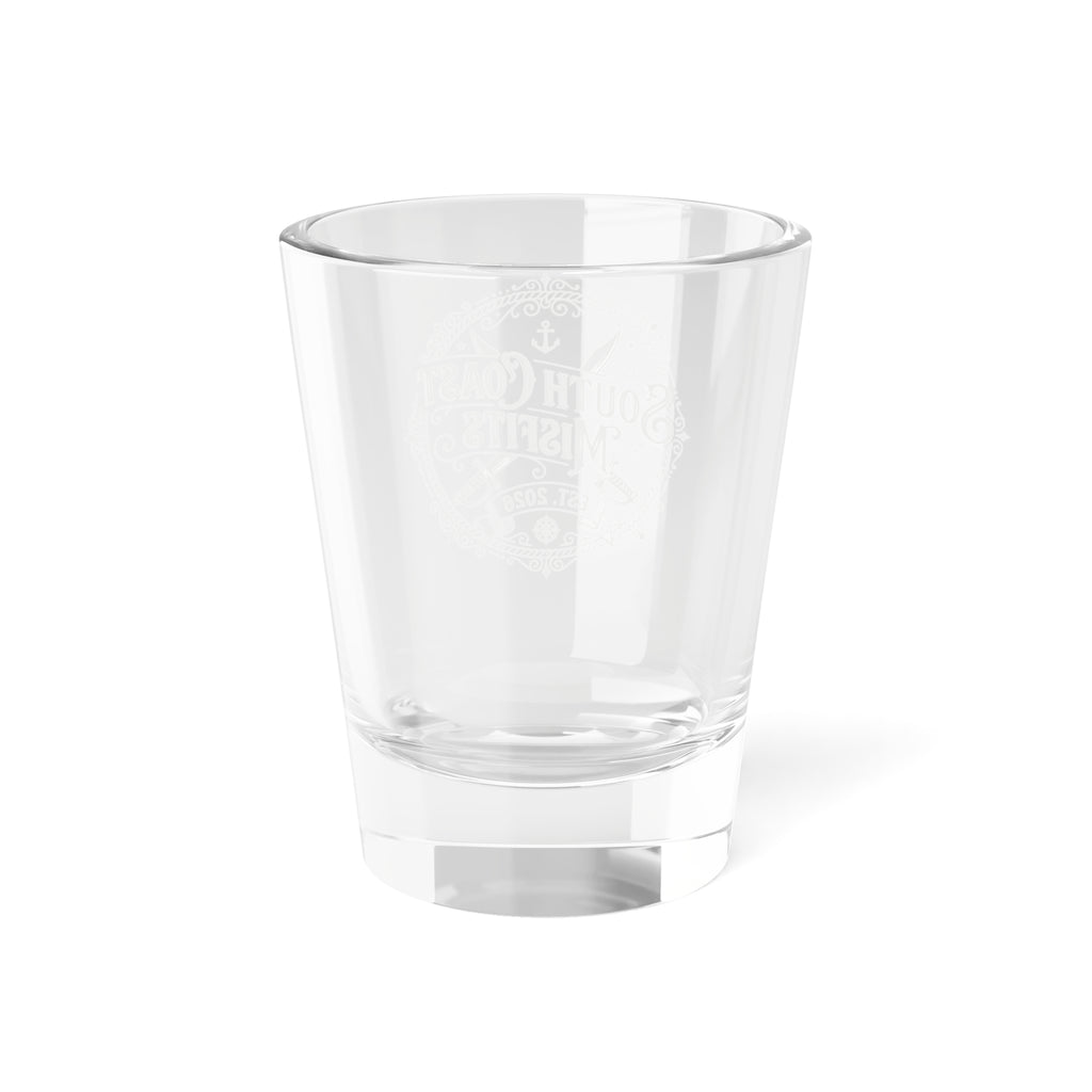 South Coast Misfits 1.5oz Shot Glass — Vintage Nautical Logo Barware