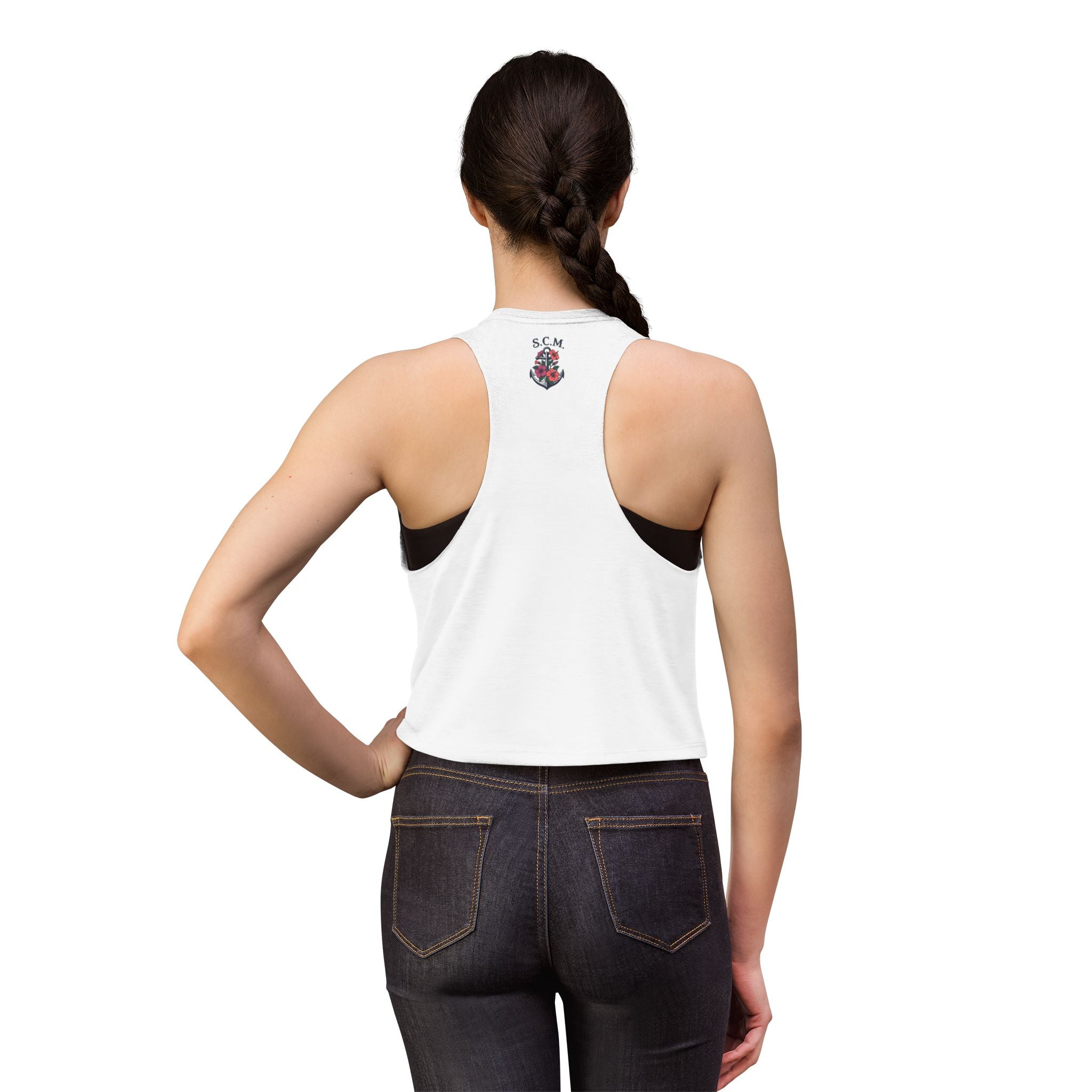 South Coast Misfits Mermaid Crop Top — Retro Nautical Tank