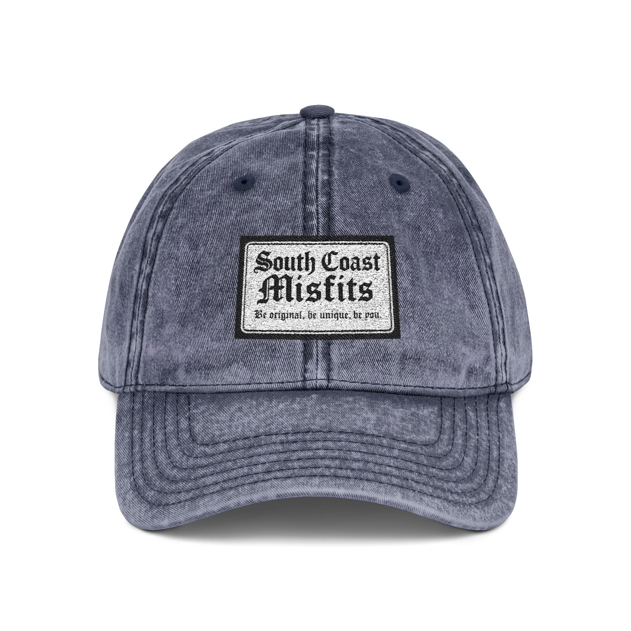 Vintage Embroidered Cap — "South Coast Misfits" Distressed Baseball Hat