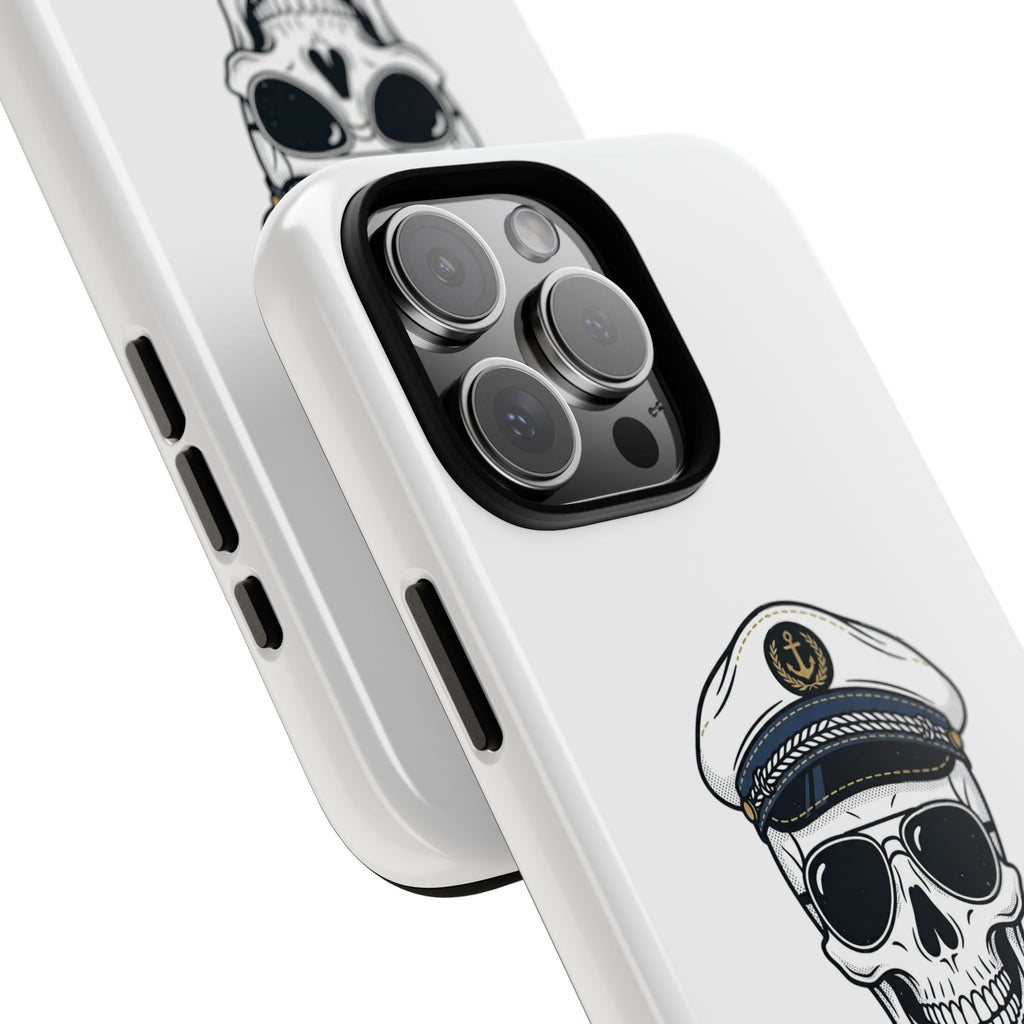 Skull Captain Phone Case — South Coast Misfits Est. 2026 Nautical Skull iPhone Cover