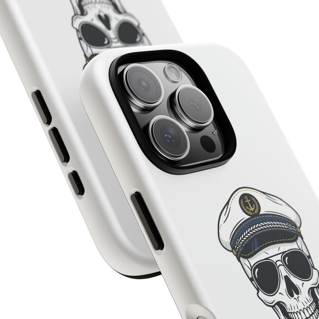 Skull Captain Phone Case — South Coast Misfits Est. 2026 Nautical Skull iPhone Cover