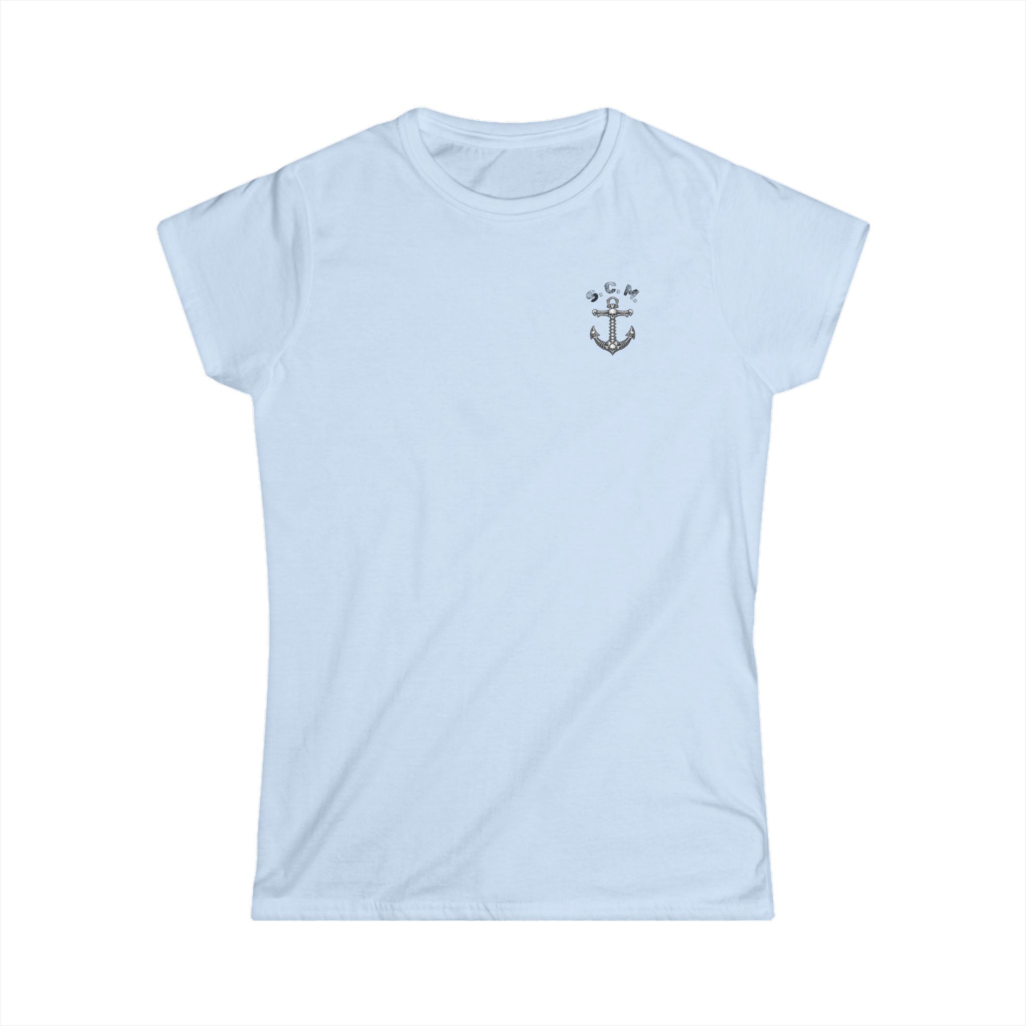 South Coast Misfits Seahorse Floral Tee — Women's Nautical Graphic T-Shirt